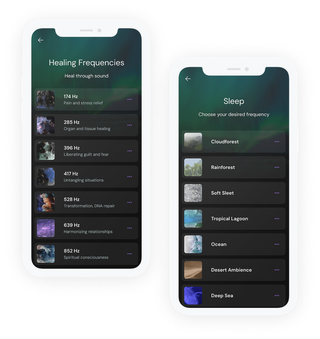 Awaken app screens